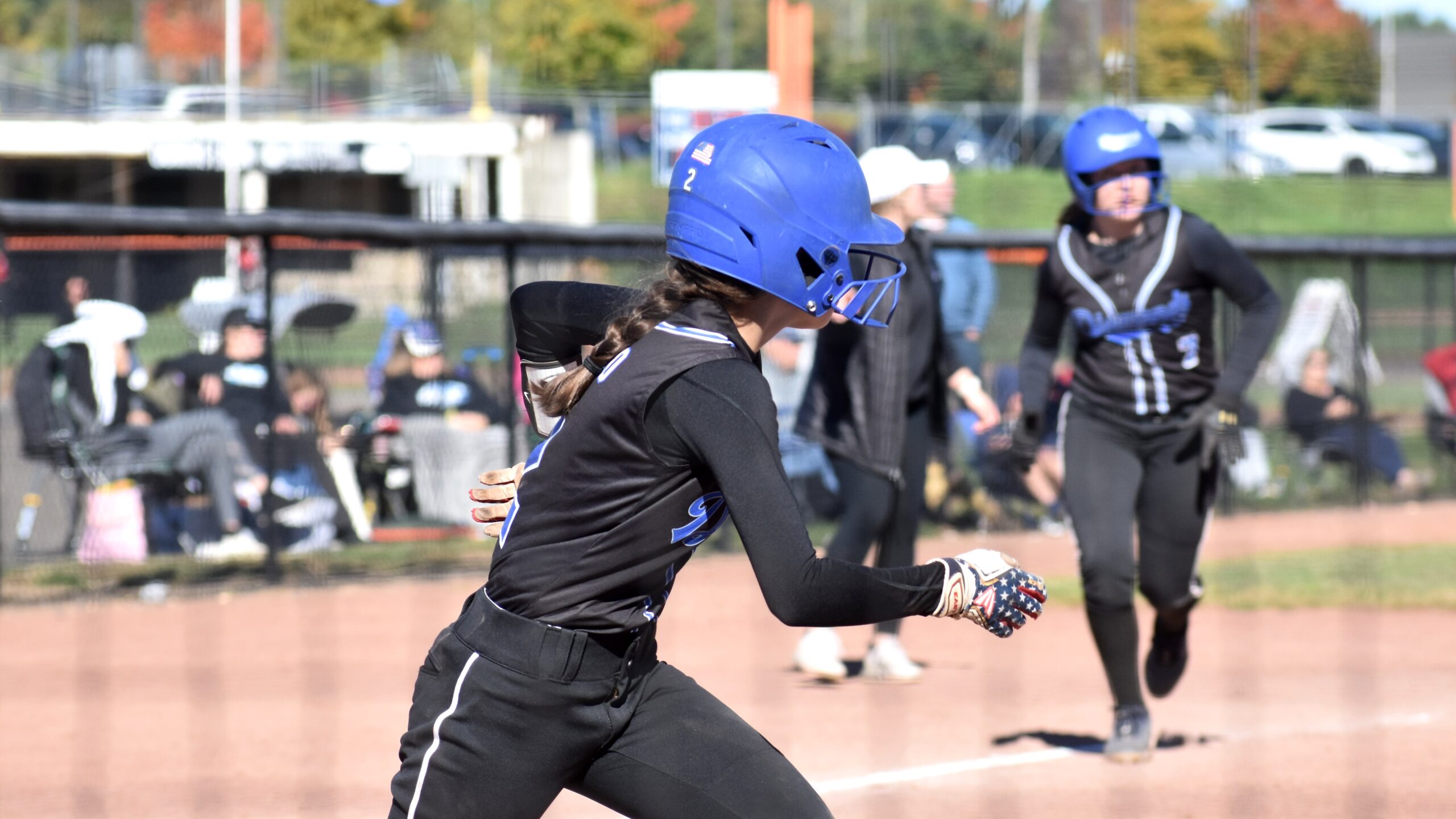 Diamond Club player running the bases at full speed